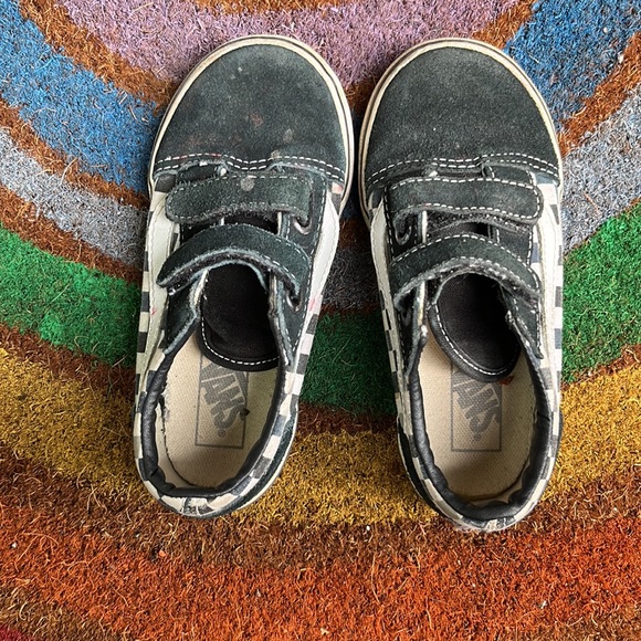 VANS TODDLER VELCRO CHECKERED SHOES - Picture 3 of 4